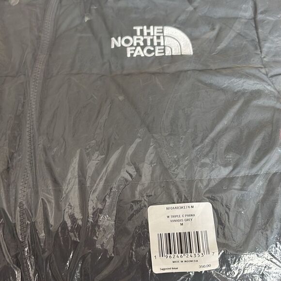 The North Face Triple C Parka Hood 550 Down Vanadis Grey NWT same day ship $350 - Picture 6 of 10